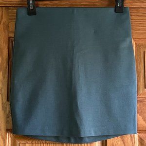 NWOT BCBGeneration, elastic-waist bodycon mini skirt in teal